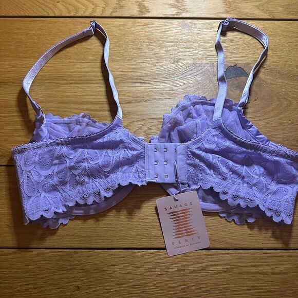 NWT Savage Fenty x rhianna purple lace bra 38dd - Picture 6 of 7